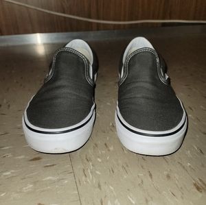 Dark Gray Slip On Vans